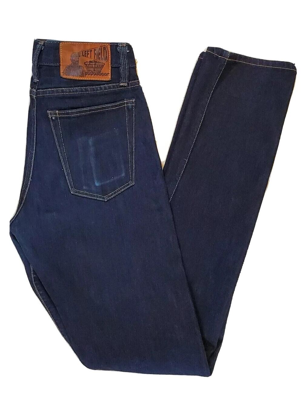 Left Field NYC Raw Selvedge 30x35 (Fits smaller) Blue Jeans Denim USA Ringspun
